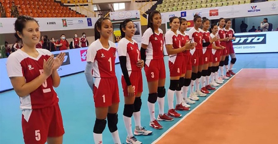 Nepal volleyball women  2021 12